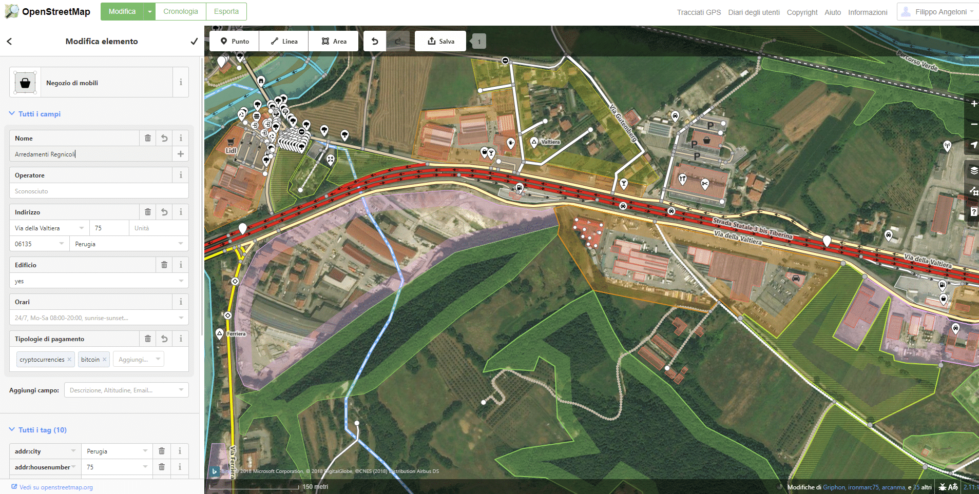 openstreet aggiungere la tua attività
