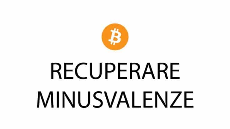 recuperare minusvalenze