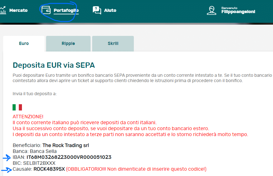 Codice Di Invito The Rock Trading
