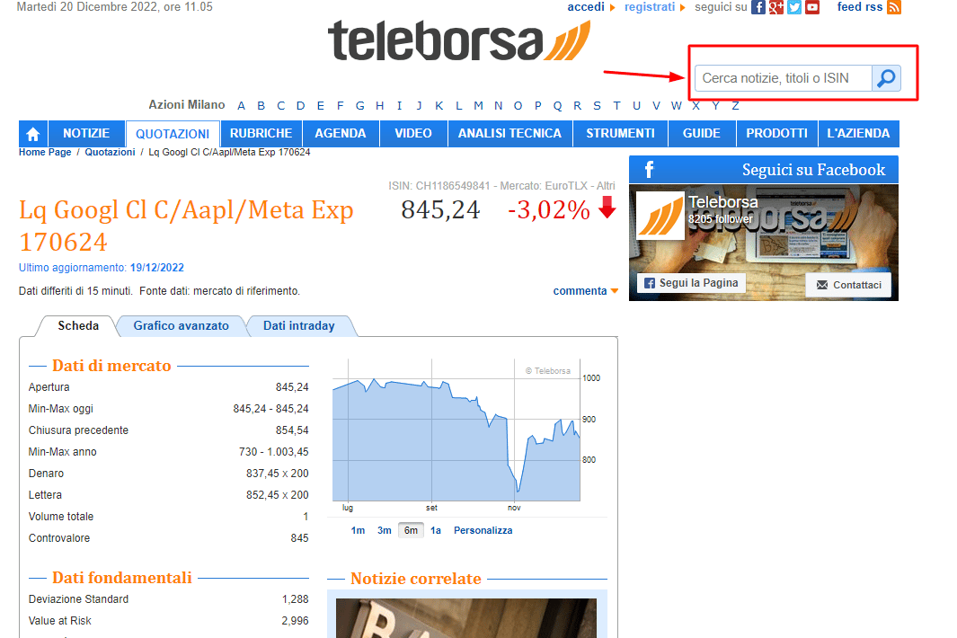 come estrapolare prezzo certificati su excel