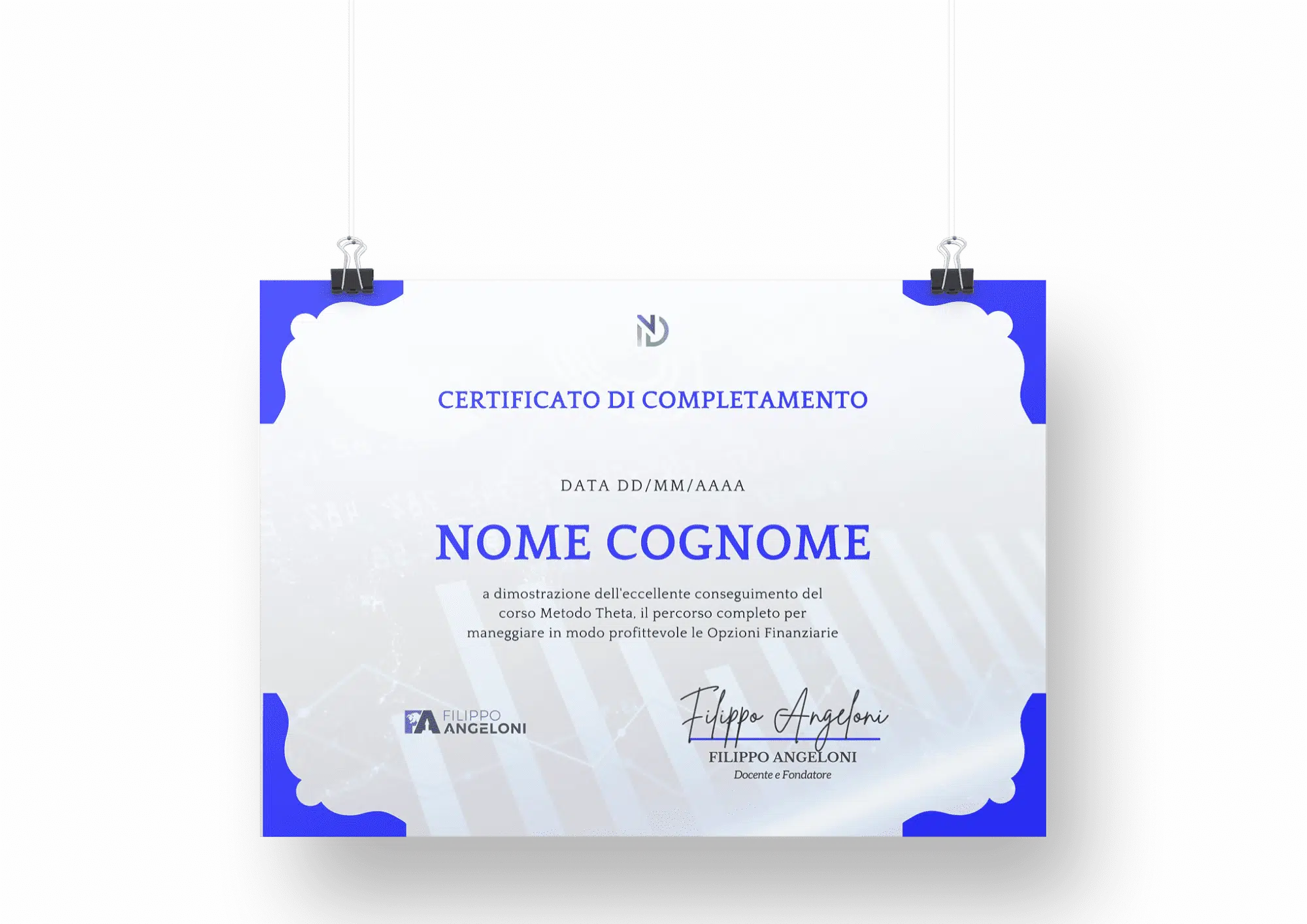 Certificato di completamento