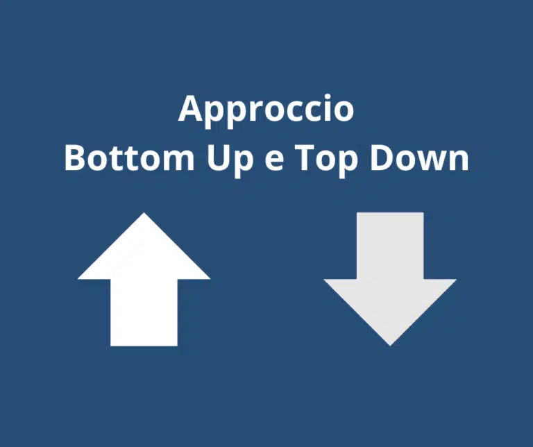 Approccio bottom up e top Down spiegazione