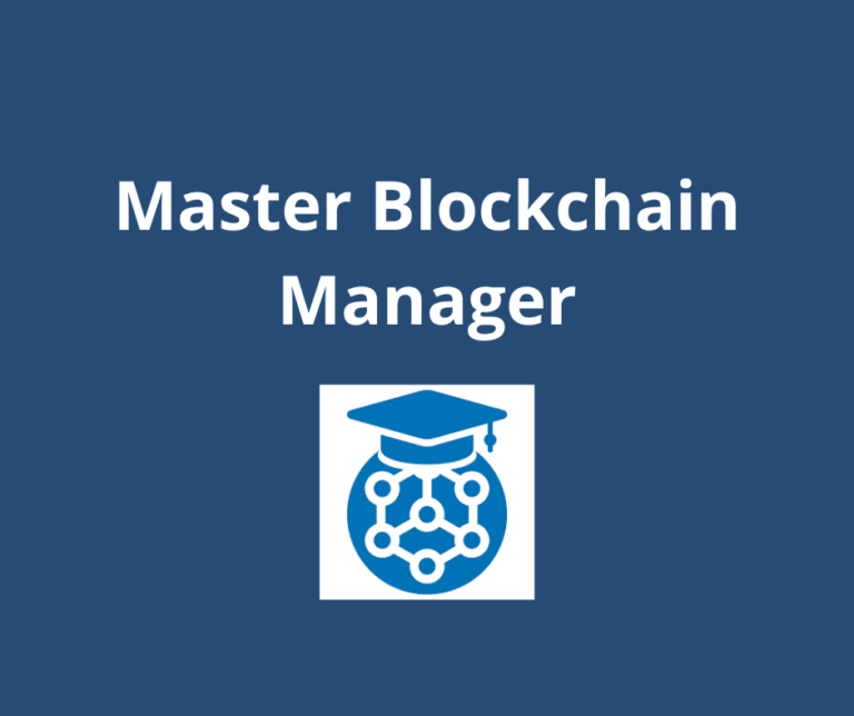 Master blockchain manager consulente