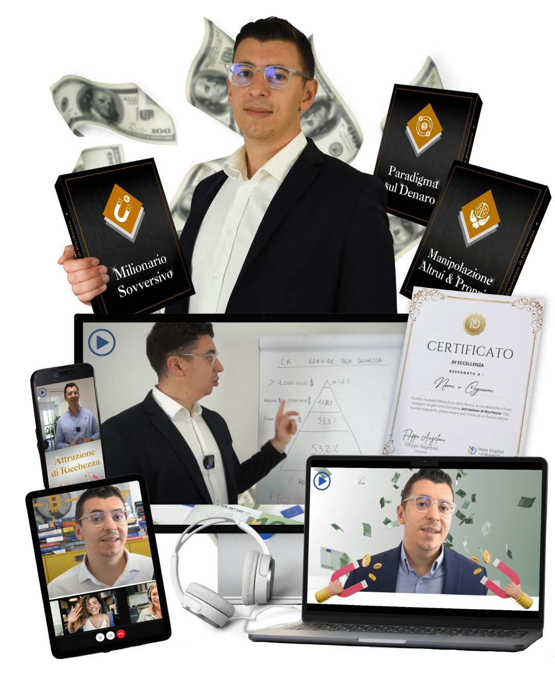 attrazione di ricchezza mockup