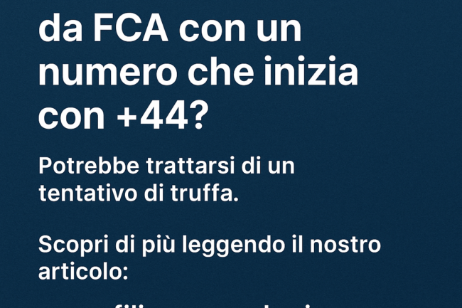 sei stato contattato da FCA?