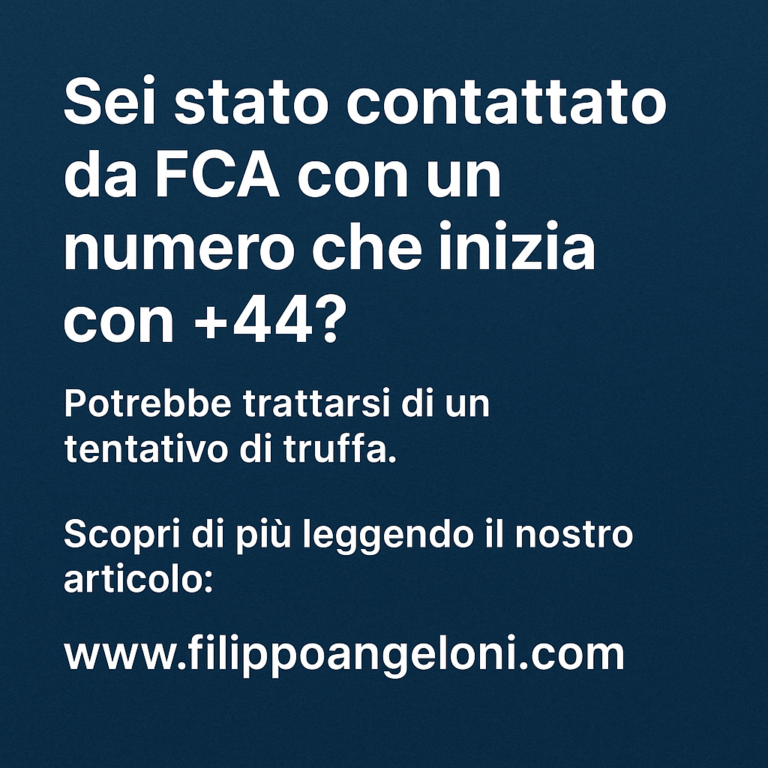sei stato contattato da FCA?